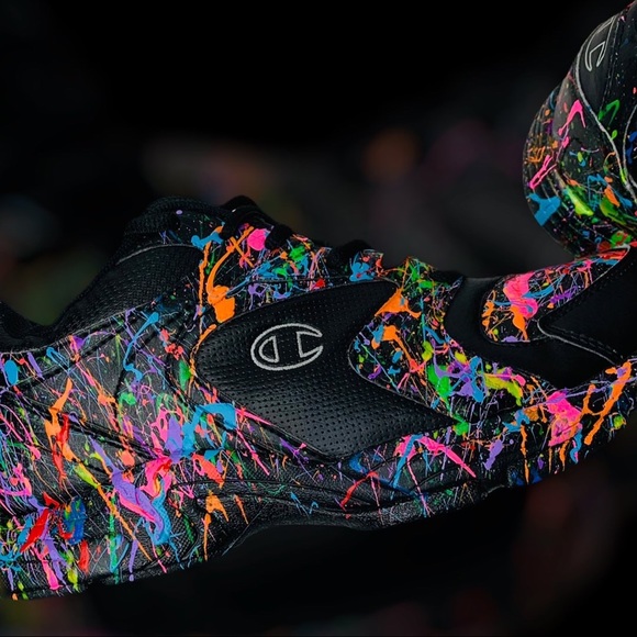 SOLD - Champion Custom Made Splatter Shoes - Picture 6 of 11
